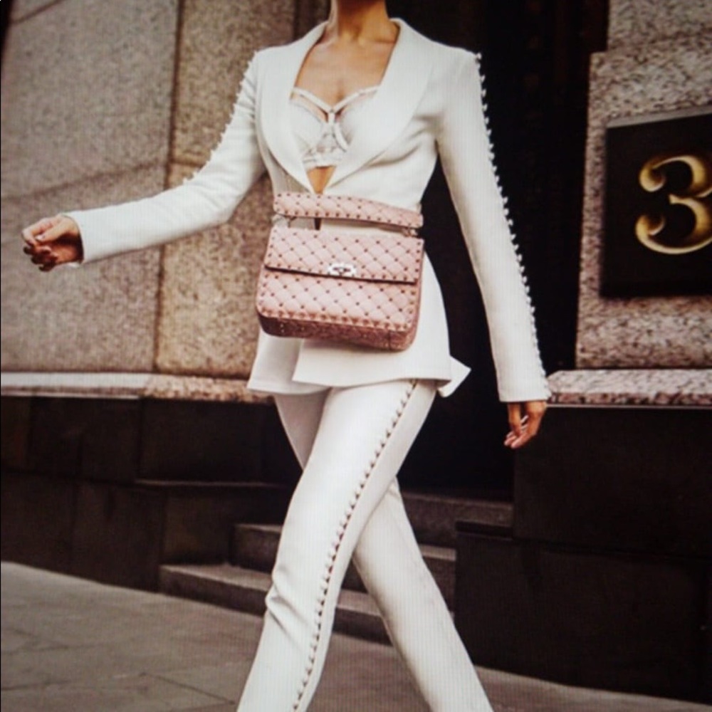 White Pant Suit